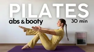 30 MIN Hourglass Abs & Booty Pilates | Sculpt a Strong, Curvy & Toned Body (All on the Mat)