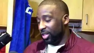 Ray Felton (17 points) addresses the media following the Mavs 99-87 loss to the Phoenix Suns