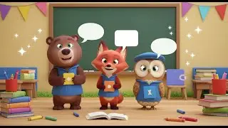 Talking Animals Teach | Nursery Rhyme Song for Kids
