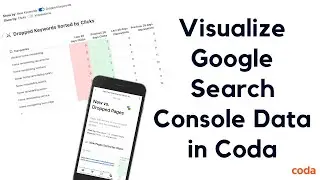 Visualize Google Search Console Metrics Coda Template - Inspired by Nils De Moor