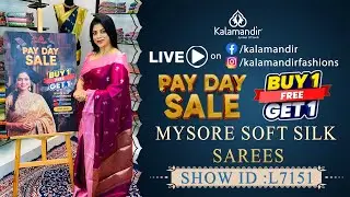 Mysore Soft Silk Sarees - Buy 1 Get 1 | WhatsApp Number 9852 9852 99 | Kalamandir Sarees LIVE