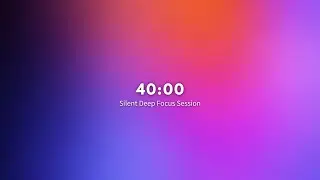 40 Minute Purple Aura Timer | Deep Focus for Studying, Working and Relaxing | Boost Productivity