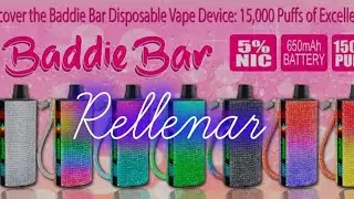 Como Rellenar un Vape Baddie Bar (Muy F&aacute;cil) 🤯