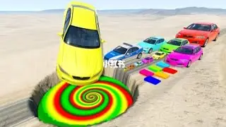 Big Car vs Small Car vs Massive Deep Pit &ndash; Epic Challenge!