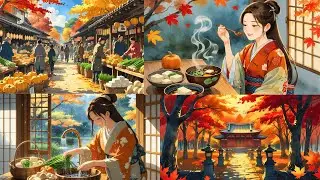 &ldquo;Cozy Japanese Market Morning Animation | Studio Ghibli- Cooking Story & Autumn Walk&rdquo;#anime #ghibli