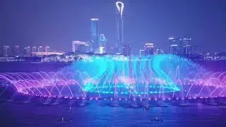 Suzhou lake floating musical fountain