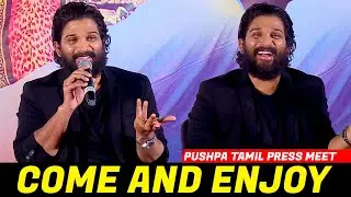 Allu Arjun Super Cute Interaction with Tamil Media