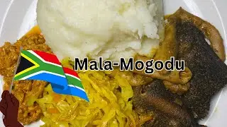 My heritage dish | Mala-mogodu, pap, cabbage and atchaar.