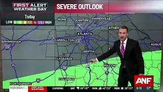 First Alert Forecast: Heavy rain and storms moving across north Georgia this morning