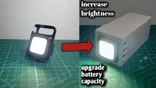 how to upgrade mini flashlight battery capacity/8000mah