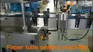 Small Paper Container Sealing Machine for Tea Packing,Paper Can Seamer Equipment,Tube Sealer Closer