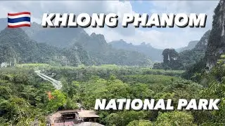 Khlong Phanom National Park Thailand🇹🇭 Jungle Walk, Big Tree, Kaew Cave [4K]