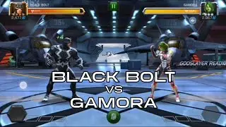 Cosmic Clash: Black Bolt Takes on Gamora in MCOC