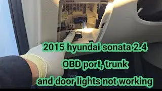 2015-2019 Hyundai Sonata OBD port,Trunk and door lights not working(OBD,cajuela y luces no funcionan