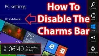 How To Disable Windows 8 Charms Bar and SideBar - Updated Windows 8 Tips/Tricks