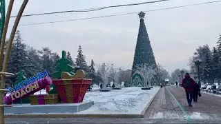 Russia Siberia Irkutsk December&rsquo;22 2020 Kirov square.  4К