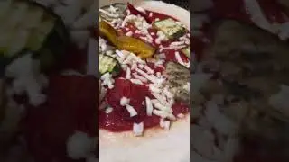 pizza vegetable recipe | pizza vegetariana | pizza veloce fatta in casa | #shorts