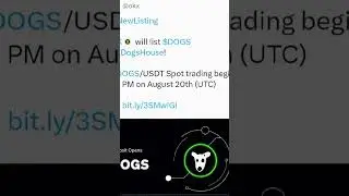 Okx Listing Dogs 😀 Dogs Listing 20 Aug #binance #airdrop #dogshorts #dogsairdrop