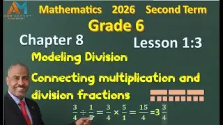 Dividing Fractions VISUALLY Grade 6 Chapter 8 Lessons 1:3 #maths #viral #fyp #shorts #reels #short