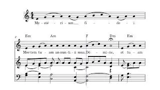 Post consecrationem, Mysterium Fidei, Chant Mass, Graduale Romanum 1974
