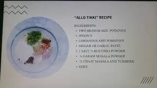 comm 280 Discussion post/ Allo tikki recipe.