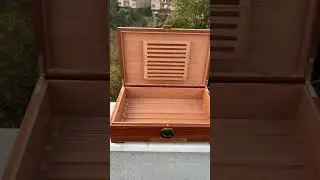 Sapelli ağacından %100 el işi Humidorumuz. #humidor #cigarhumidor