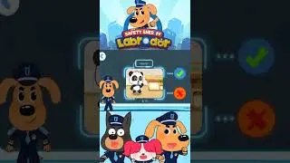 Sheriff Labrador Safety Quiz #4 - Babybus Games #shorts