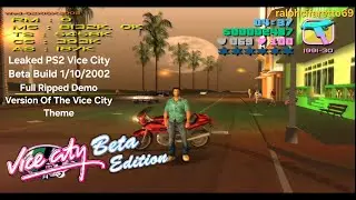 GTA Vice City PS2 Beta Build [1/10/2002] - Full Ripped Demo Version Of The Vice City Theme LEAKED