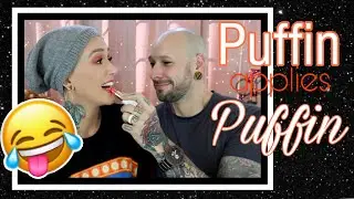 OMG!!! PUFFIN applies Puffin Lipstick!!!!