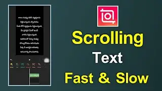 📱How to Make Scrolling Text Video in Inshot App | Fast & Slow Scrolling Text Tutorial 2025