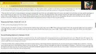 Catholic Gospel Readings for Feb.2,2026 as taken from Kerygma Family Faily Reading