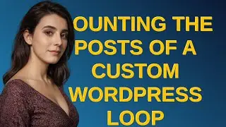 Wordpress: Counting the posts of a custom Wordpress loop (WP_Query)?