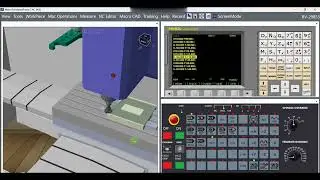 Macro CNC Simulator &ndash; Face mill Operation in Fanuc Compatible Mill Machining Simulation