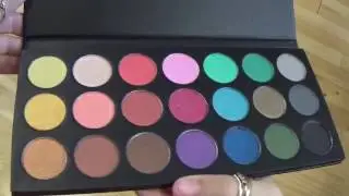 Karity Frost Eyeshadow Palette | Swatch On Pale Skin