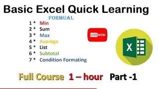 Excel Tutorial for Beginners in Hindi -2023 New | excel complete course in hindi-2023 Excel Tutorial