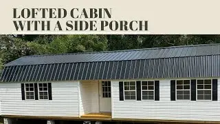 14x40 Lofted Barn Cabin with Side Porch