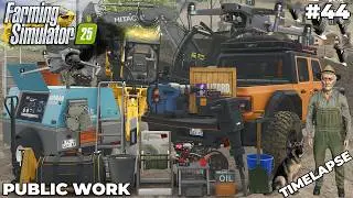 🔨 REMOVING ROCKS UNDER THE BRIDGE WITH JACK HAMMER 💥 | PUBLIC WORK | Farming Simulator 25 | EP 44