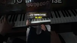 Improvise blues piano🎹 (In the key of C) #pianotutorial #piano