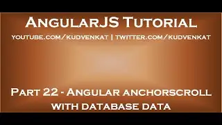 Angular anchorscroll with database data