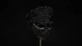 Pearl Trimmed Black Crystal Military Set - Cosmo And Donato
