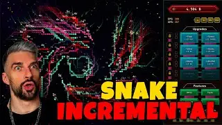 AWESOME Looking Space Snake Game that can be IDLE or ACTIVE Incremental