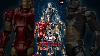 NEW ZD TOYS Ironman Releases Mark 9, Mark 12 & Mark 15 SHORTS #ironman #ironman3 #zdtoys