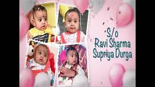Nani&rsquo;s first birthday invitation