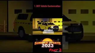 NEW DOT CUSTOMIZATION! ERLC SUMMER UPDATE PART 2! #shorts #erlc #roblox