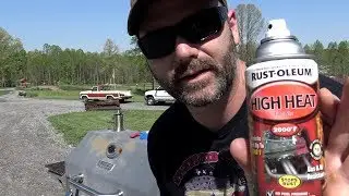 WOW!! 2000 DEGREE PAINT MAKES AN OLD GRILL NEW AGAIN!!
