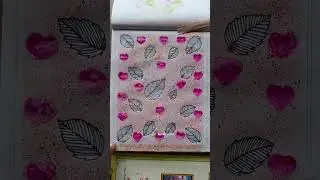 Easy leaf spray painting with toothbrush || Easy leaf painting using toothbrush || leaf painting