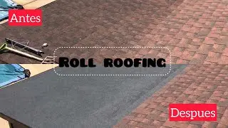 Como instalar teja de rollo/ roll roofing, roofing a flat porch
