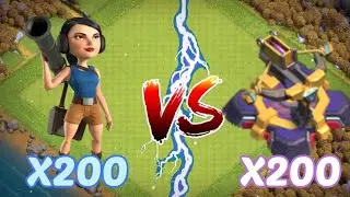 X200 zooka VS X200 xbow || Epic Battle😱 || Who Will Win || #nitroved #clashofclans