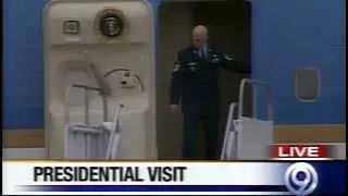 Bush Jr  Landing at Wheeler Airport