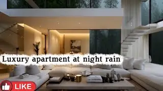 Luxury Apartment Rainstorm at Night 🌧️ Deep Sleep Rain Sounds | ASMR Ambience